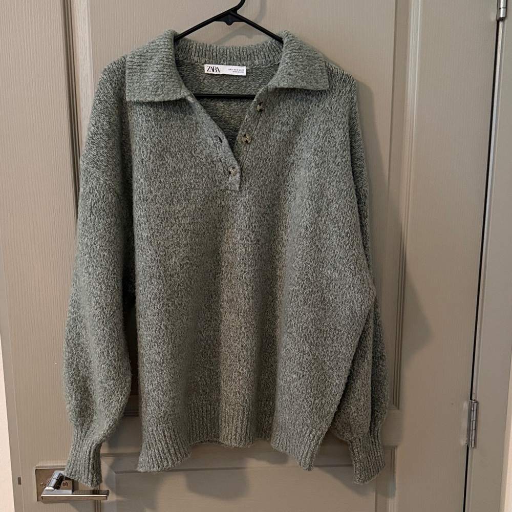 Zara oversized knit sweater jumper size small